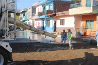 Fernando Cárdenas supervisa obras de pavimentación en Zapotiltic.