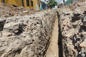 Reparan Tramo de Drenaje en calle Moctezuma de El Rincón